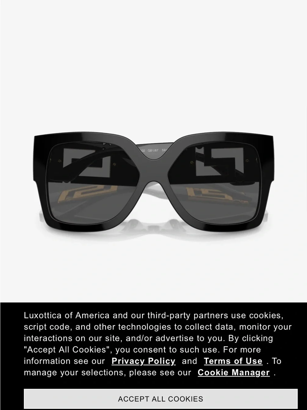 Versace Over -sizes Glasses- EUC😎